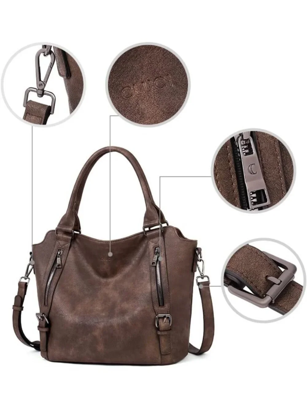 Spacious Hobo Handbag for Women | Stylish Large Purse with Multiple Pockets